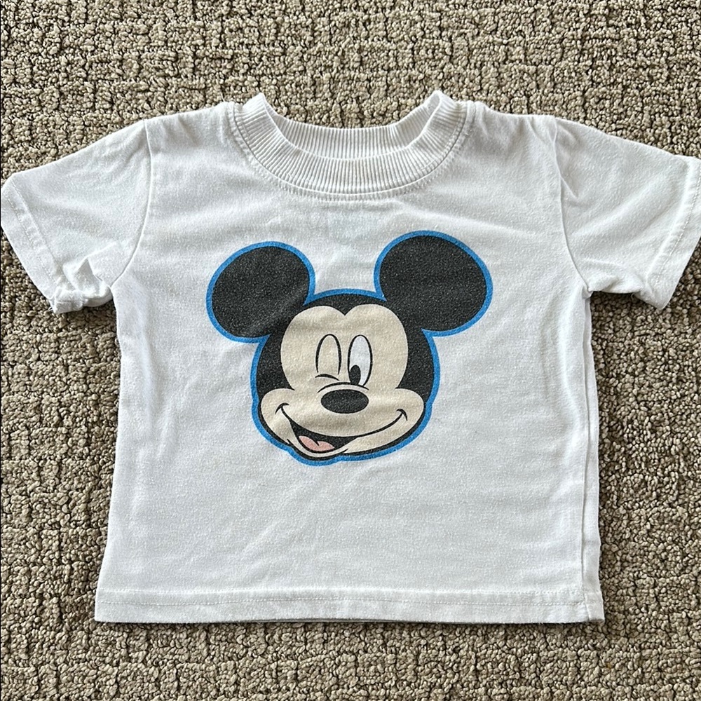 Disney Kids White Mickey Mouse T-Shirt